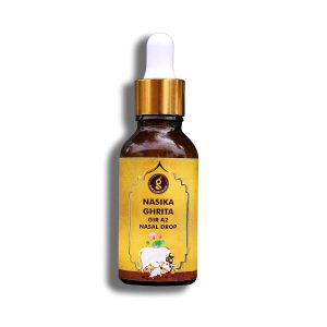 Organic and Ayurvedic A2 Nasal Drop for Anxiety Relief & Cognitive Wellness – Ayurvedic Nasya with Natural Intelligence Boost (30ml)